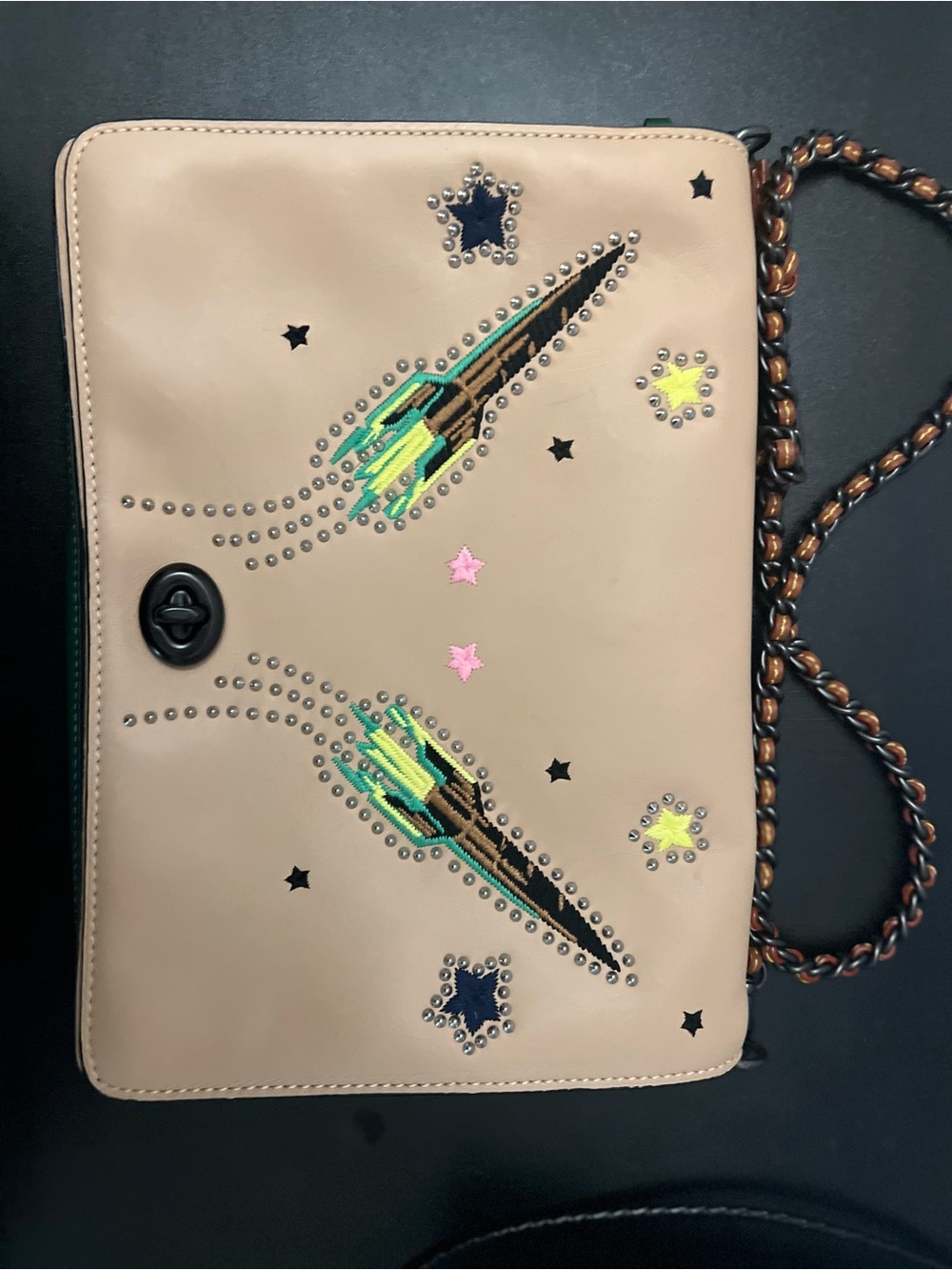 Coach RARE Space-Inspired Vintage Rocket Crossbody Bag
